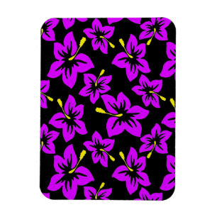 Blume des tropischen Lila hawaiianischen Hibiskus Magnet