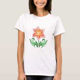Blume des Vektors: T-Shirt