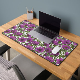 Blume des violetten Kosmos Schreibtischunterlage
