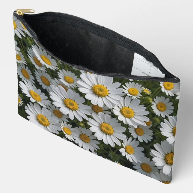 Blume des Weißen Feverts Zubehörtasche (Offen)