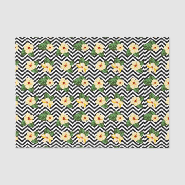 Blume (Design 47 Gelb/orange Serie) Seidenpapier (Vorderseite)