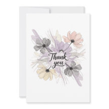 Blume Design Dankeschön Karte