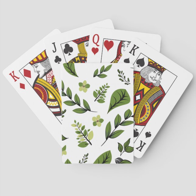 Blume Design Serie 4 Spielkarten (Rückseite)
