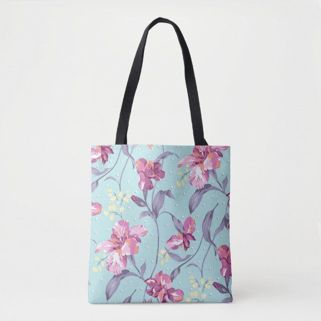 Blume Design Textil Illustration,Hintergrund,d Tasche (Vorderseite)