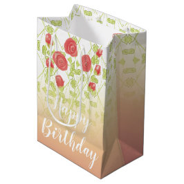 Blume-Designer drucken Mittlere Geschenktüte