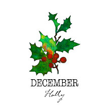 Blume Dezember Holly