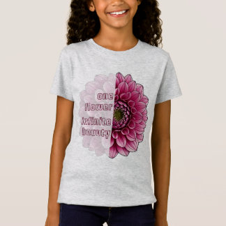 Blume_dgn.no.1- von Maaya_Prints, Mädchenheide T-Shirt