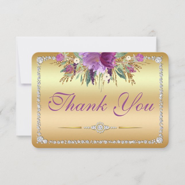 Blume Diamonds Wedding Danke Gold (Vorderseite)