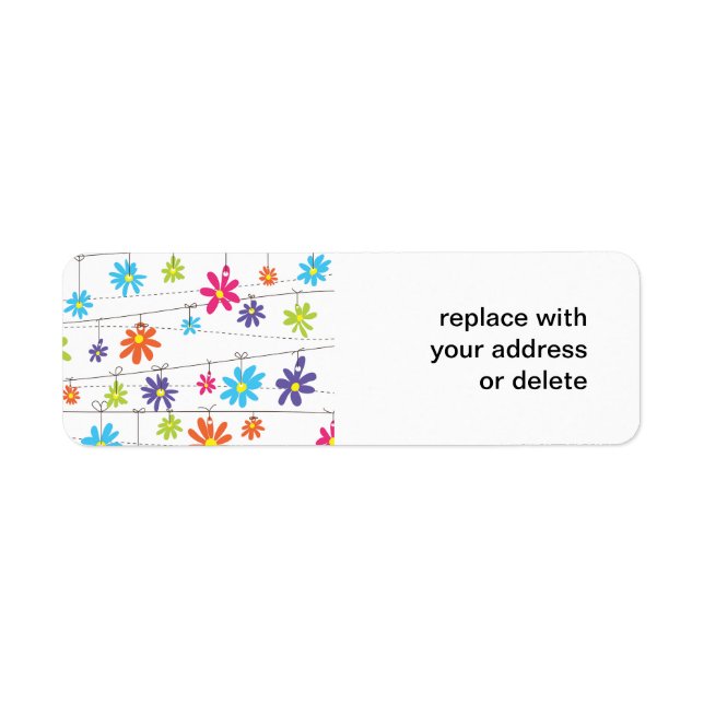 Blume, die an einer Linie hängen (Vorne)