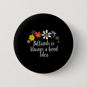 Blume, die Billard Gezeichnet haben, sind immer ei Button
