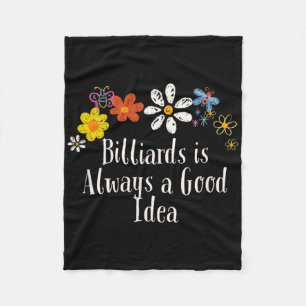 Blume, die Billard Gezeichnet haben, sind immer ei Fleecedecke