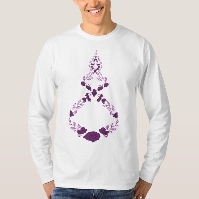 Blume, die zum Himmel fliegen T-Shirt (Vorderseite)