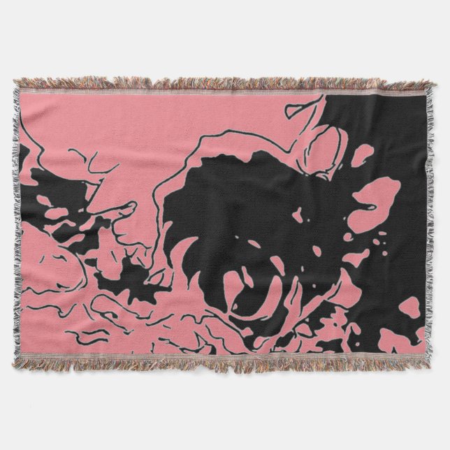 Blume Doodle Decke (Vorderseite)