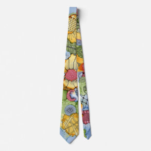 Blume Doodle Neck Tie Krawatte