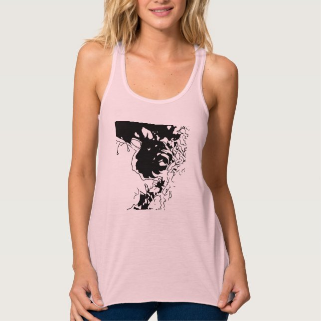 Blume Doodle Tank Top (Vorderseite)