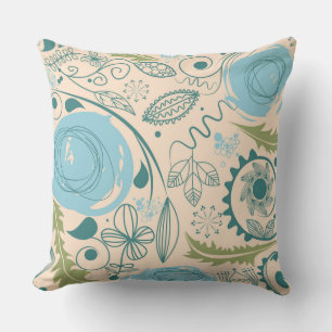 Blume Doodles Kissen