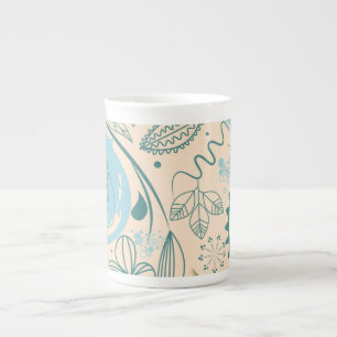 Blume Doodles Prozellantasse