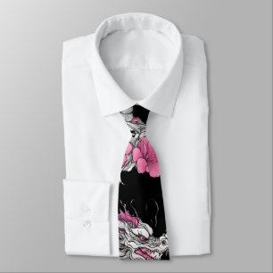Blume Dragon Necktie Krawatte