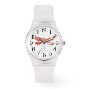 Blume Dragonfly mit Schmucksakura Armbanduhr