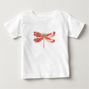 Blume Dragonfly mit Schmucksakura Baby T-shirt
