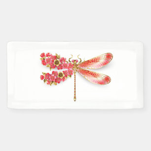 Blume Dragonfly mit Schmucksakura Banner
