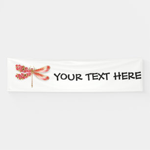 Blume Dragonfly mit Schmucksakura Banner