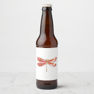 Blume Dragonfly mit Schmucksakura Bierflaschenetikett