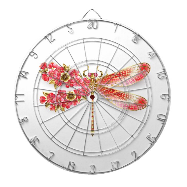 Blume Dragonfly mit Schmucksakura Dartscheibe (vorne)