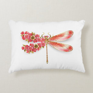 Blume Dragonfly mit Schmucksakura Dekokissen
