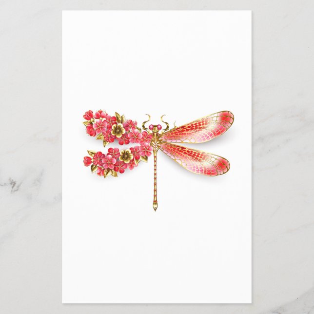 Blume Dragonfly mit Schmucksakura Flyer (Vorne)