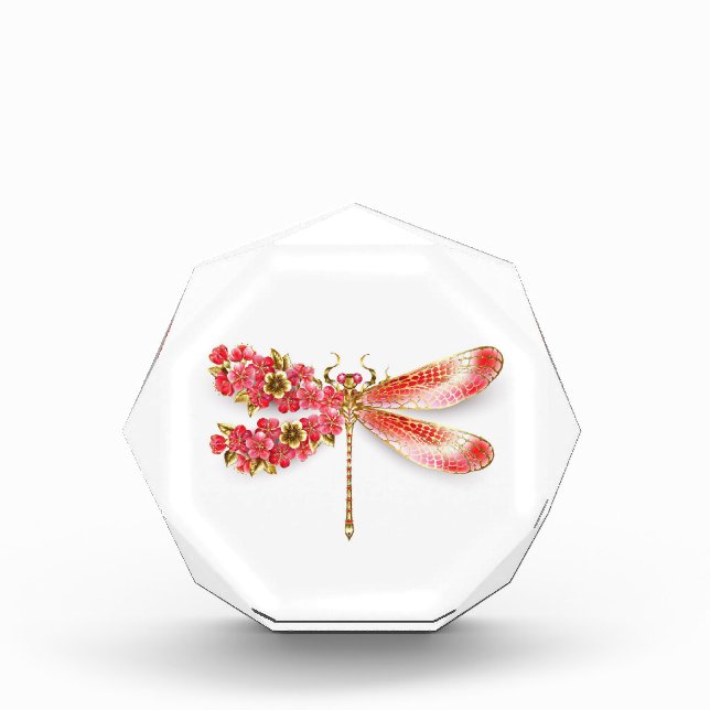 Blume Dragonfly mit Schmucksakura Fotoblock (Vorderseite)