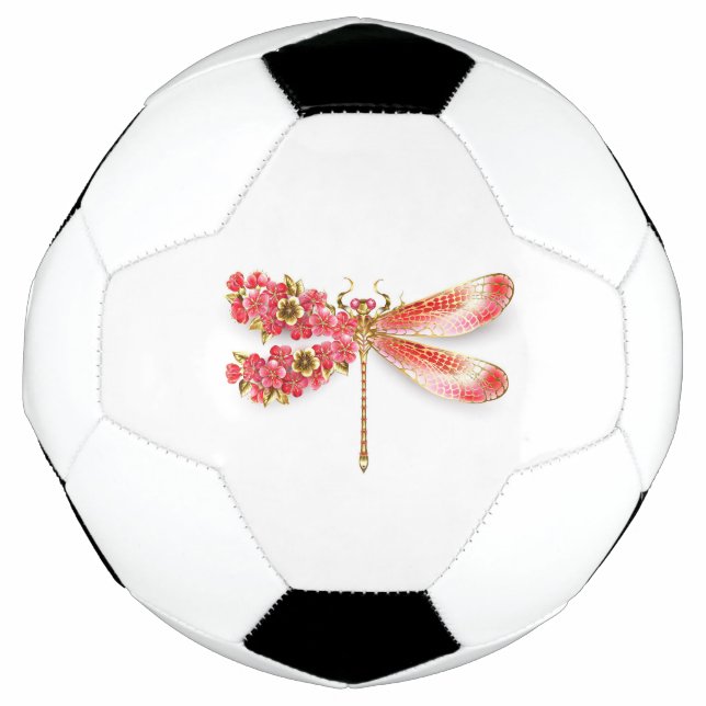 Blume Dragonfly mit Schmucksakura Fußball (Vorderseite)