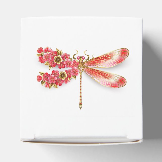 Blume Dragonfly mit Schmucksakura Geschenkschachtel (Oben)