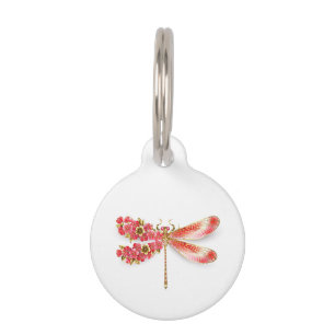 Blume Dragonfly mit Schmucksakura Haustiermarke