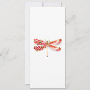 Blume Dragonfly mit Schmucksakura Karte