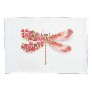 Blume Dragonfly mit Schmucksakura Kissenbezug