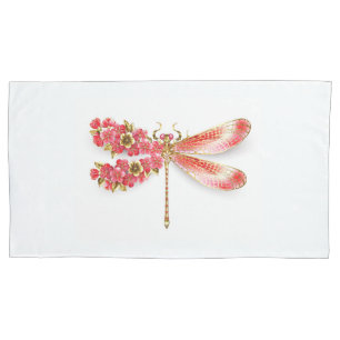 Blume Dragonfly mit Schmucksakura Kissenbezug