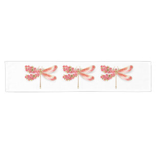 Blume Dragonfly mit Schmucksakura Kurzer Tischläufer