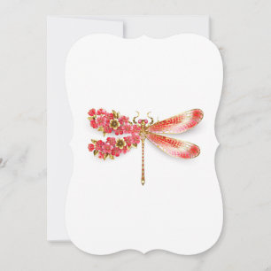 Blume Dragonfly mit Schmucksakura Mitteilungskarte