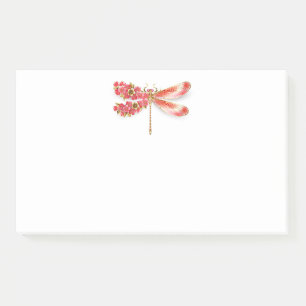 Blume Dragonfly mit Schmucksakura Post-it Klebezettel