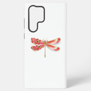 Blume Dragonfly mit Schmucksakura Samsung Galaxy Hülle