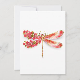 Blume Dragonfly mit Schmucksakura Save The Date