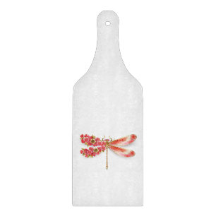 Blume Dragonfly mit Schmucksakura Schneidebrett