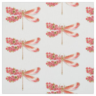 Blume Dragonfly mit Schmucksakura Stoff