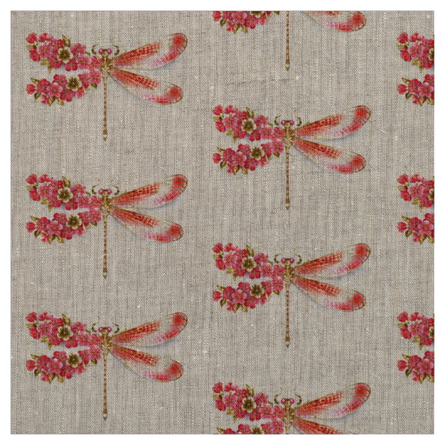 Blume Dragonfly mit Schmucksakura Stoff (Muster)