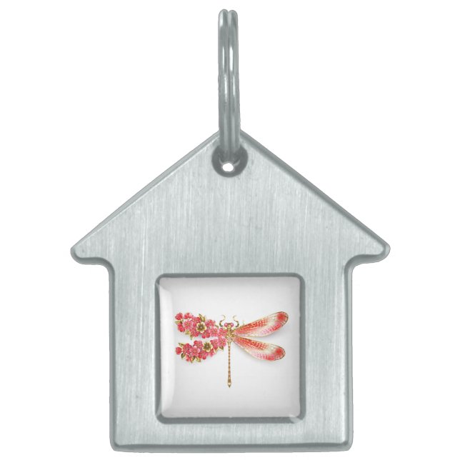 Blume Dragonfly mit Schmucksakura Tiermarke (Vorderseite)