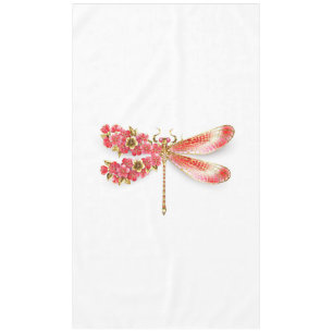 Blume Dragonfly mit Schmucksakura Tischdecke