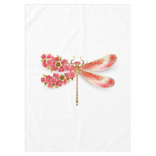 Blume Dragonfly mit Schmucksakura Tischdecke