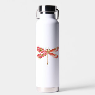 Blume Dragonfly mit Schmucksakura Trinkflasche