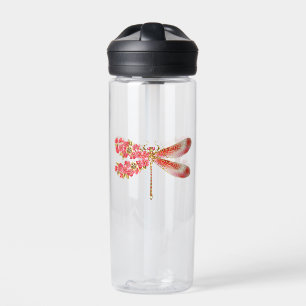 Blume Dragonfly mit Schmucksakura Trinkflasche